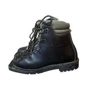 Vintage ASOLO Sport Snowfield 3 Pin 75 MM Ski Boots Italy Leather Sz 7 Ladies